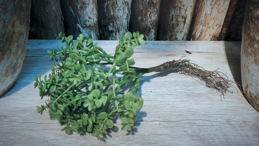 Искусственные растения с корнями