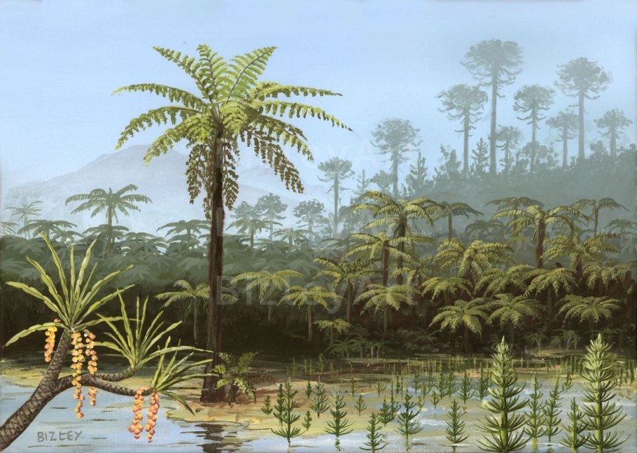 Папоротники Glossopteris