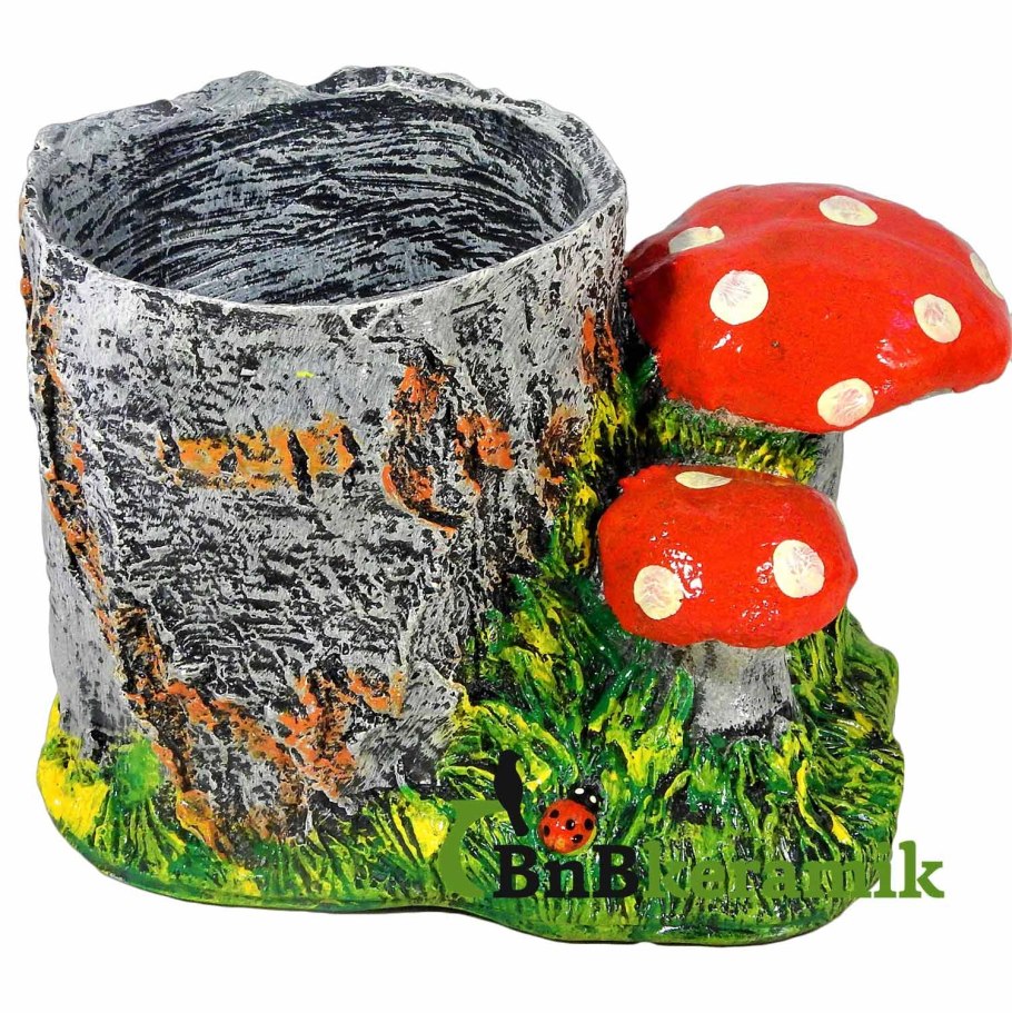 Пень с грибами фигура