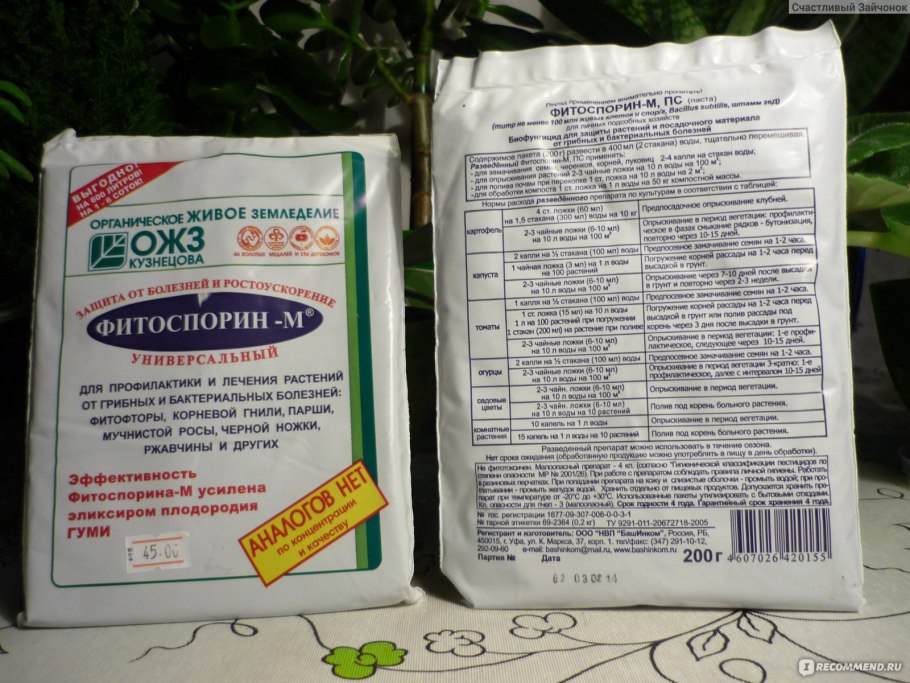 Фитоспорин-м паста томаты
