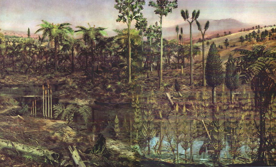 Пермский период палеозойской эры животные