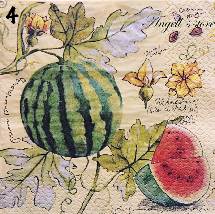 Арбуз в огороде