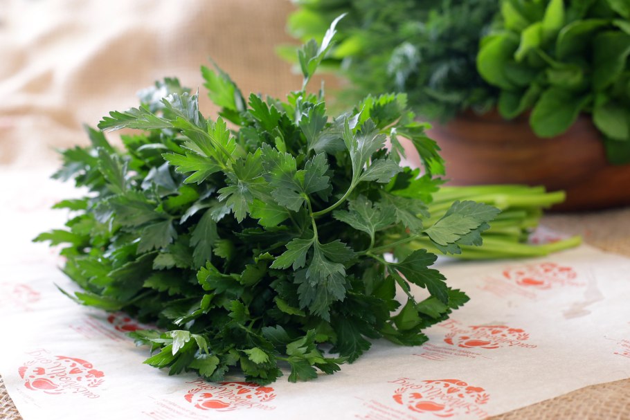 Листик петрушки