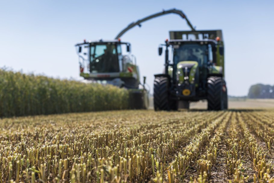 Комбайн силос подсолнух