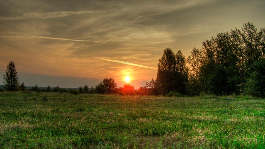 Рассвет в деревне