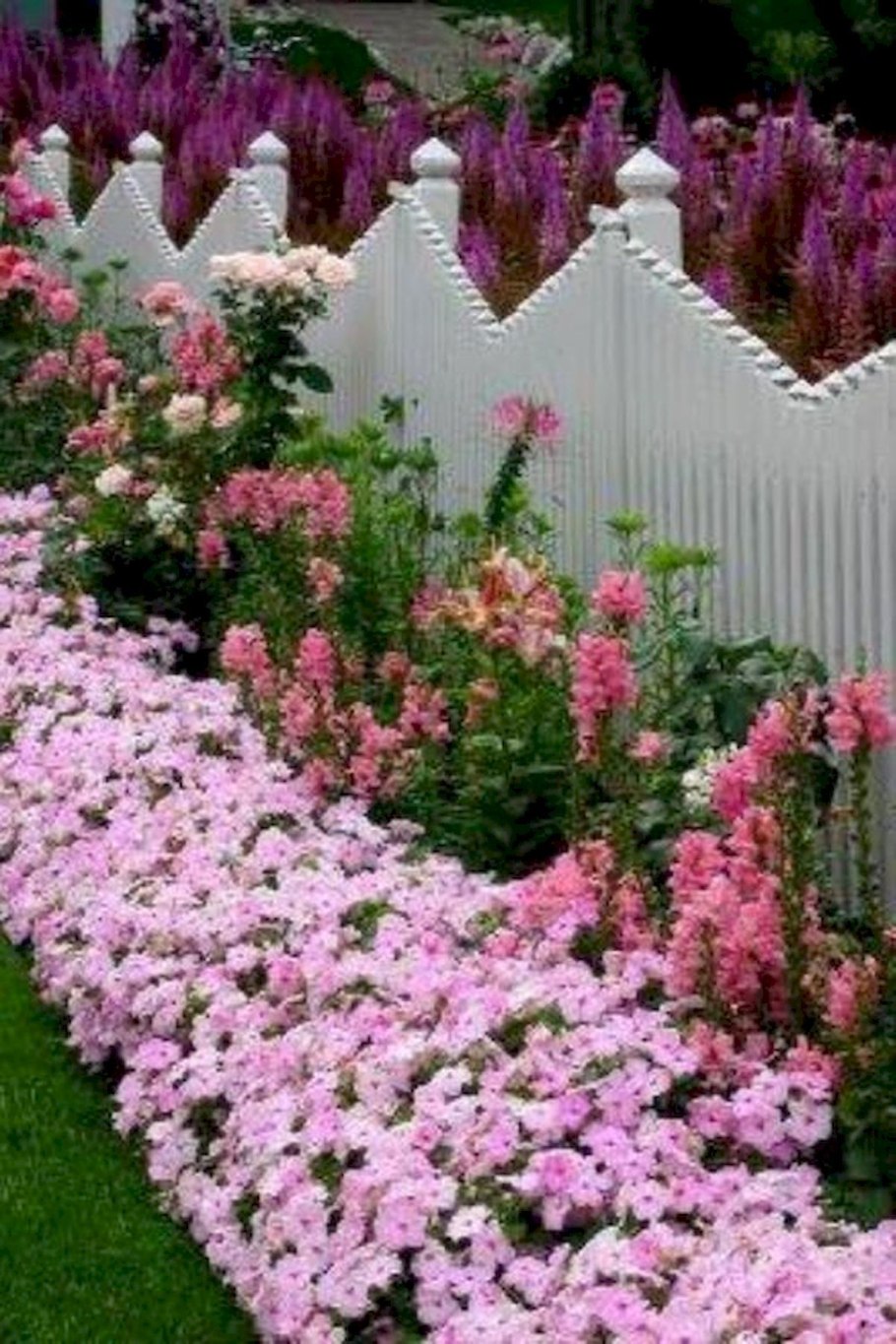 Миксбордер с туей Смарагд