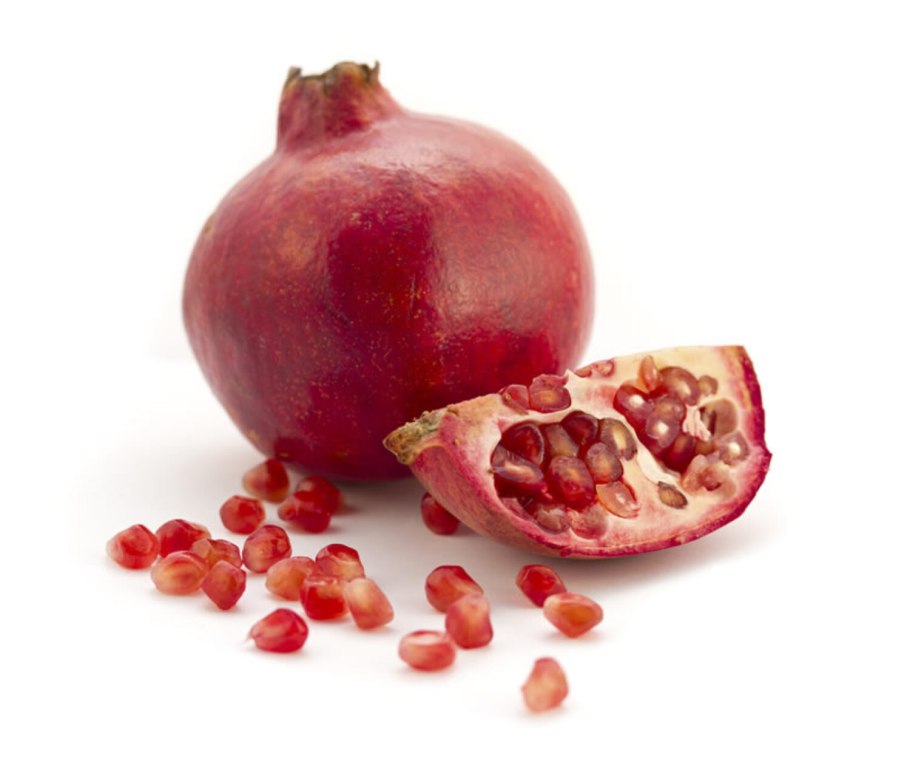 Гранат дерево на белом фоне