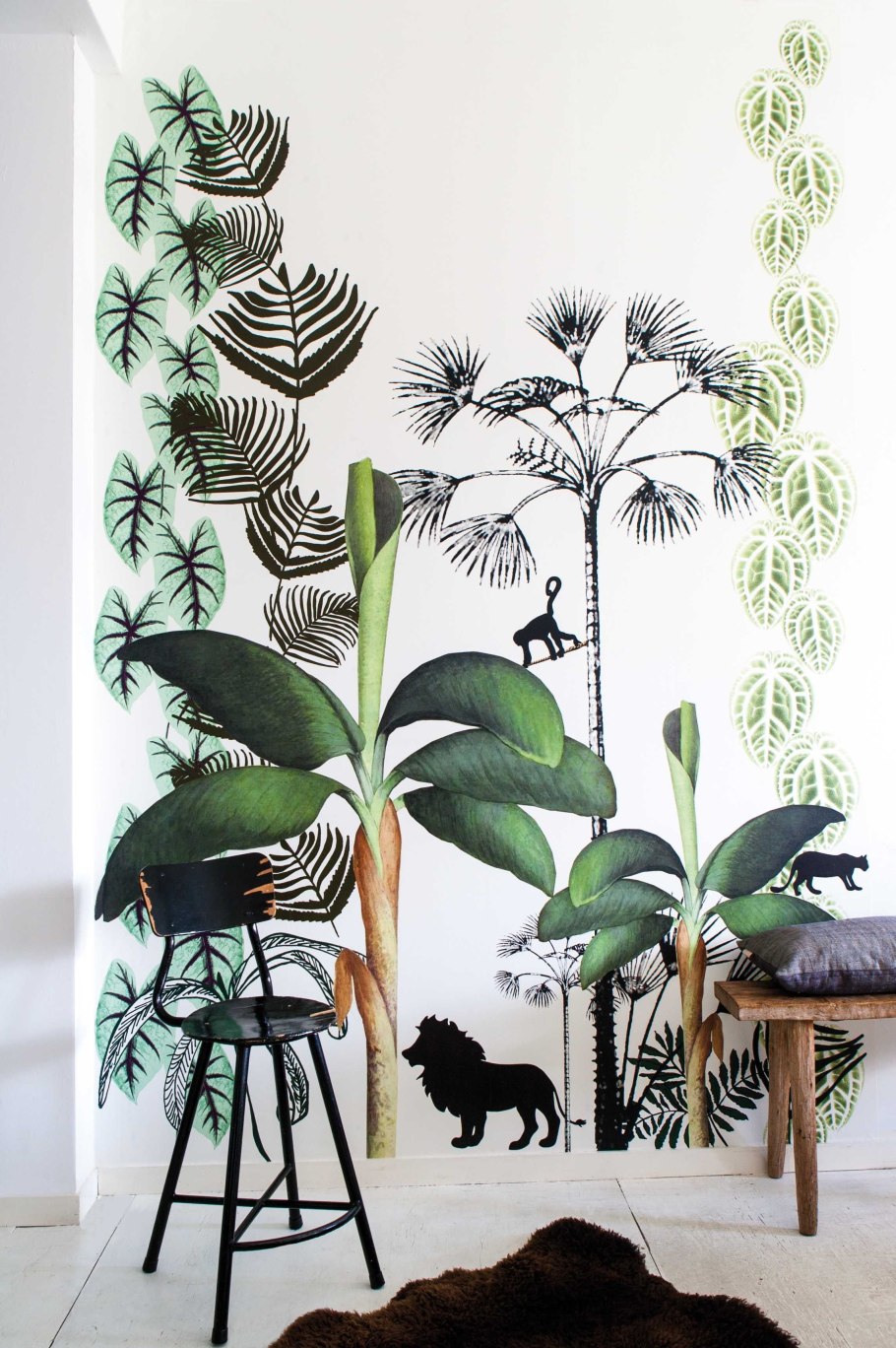 Растительная роспись стен