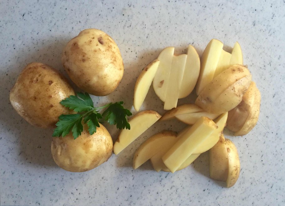 Еда жареная картошка