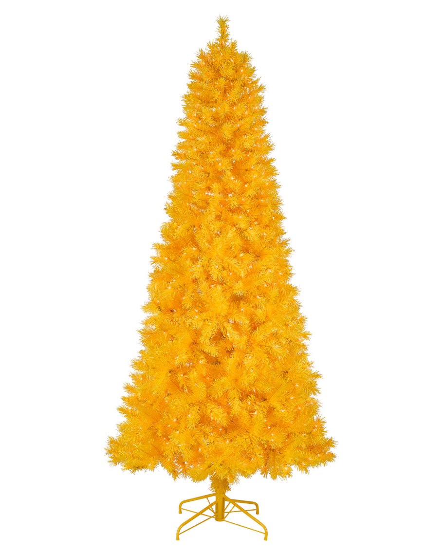 Желтая искусственная елка