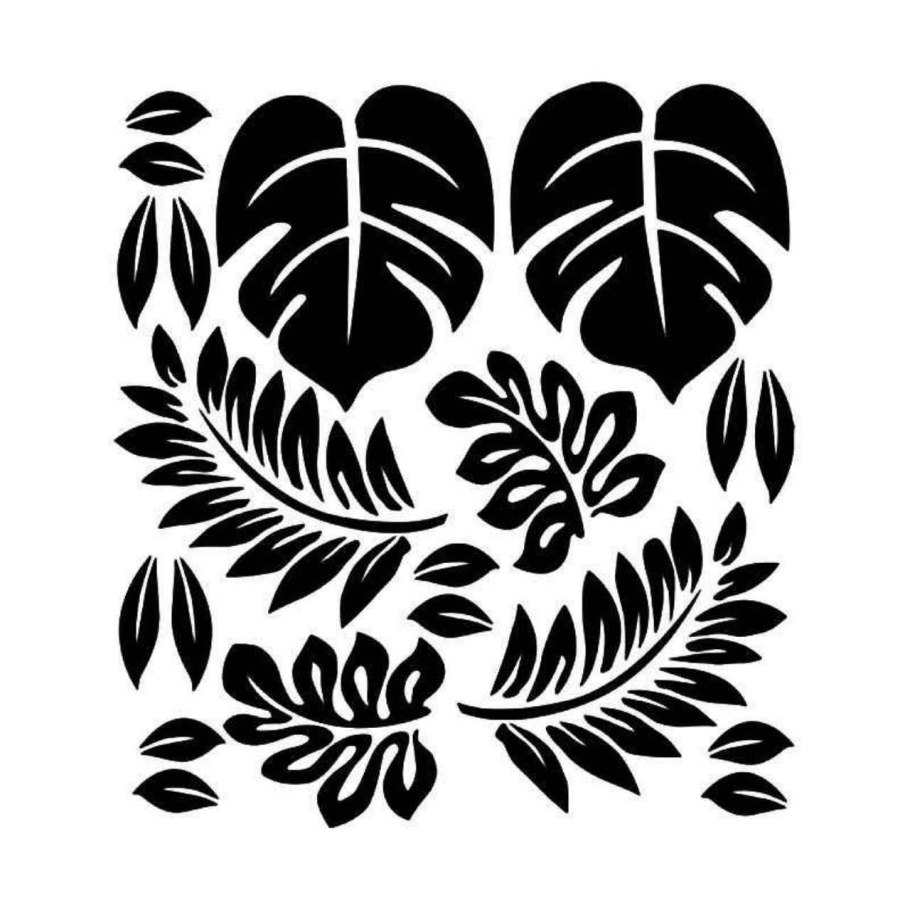 Тропические листья для плоттера