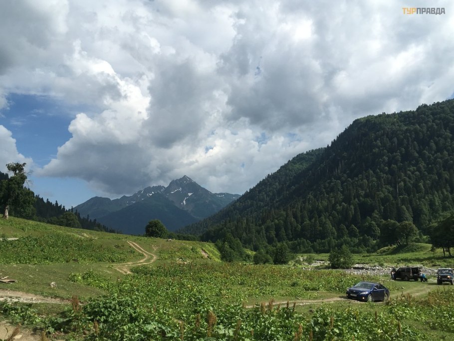 Абхазия Альпийские Луга зимой