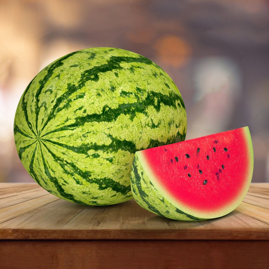 Фотосессия малышей в очках с арбузами