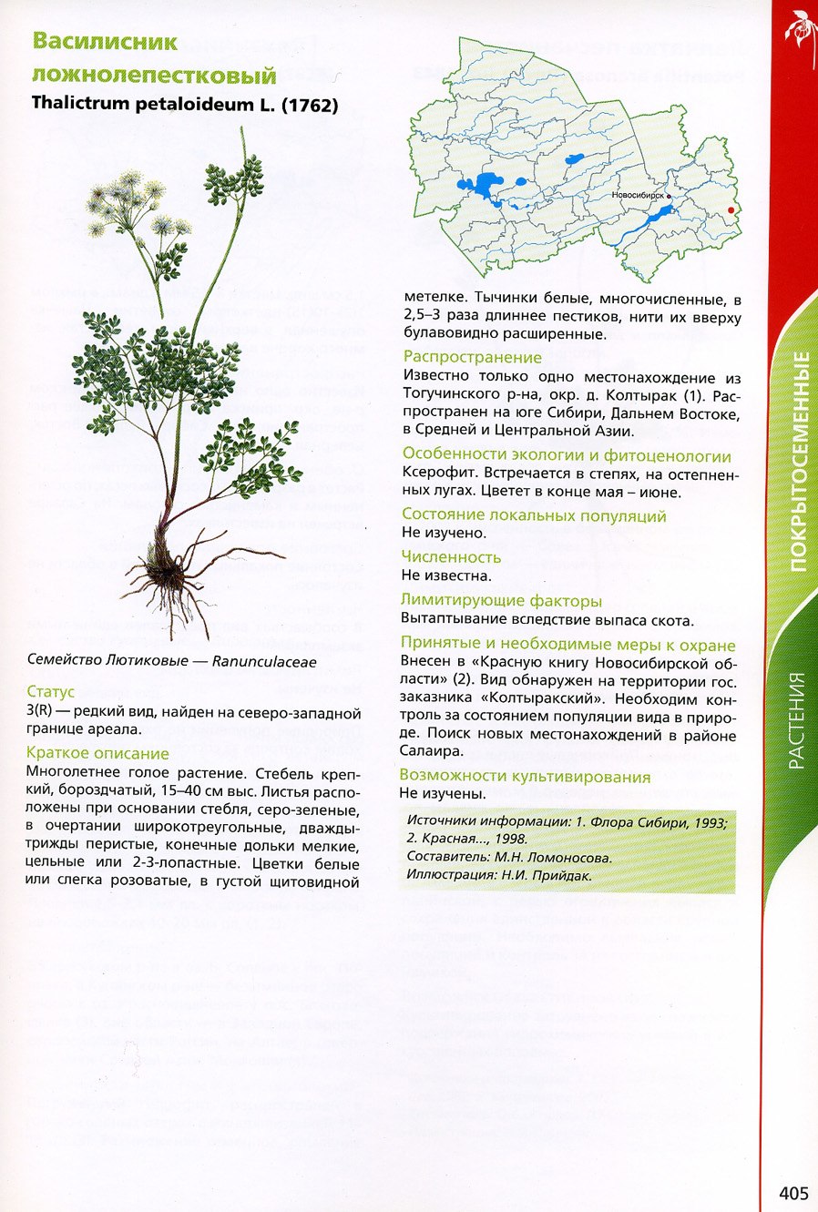 Книга новосибирская область растения