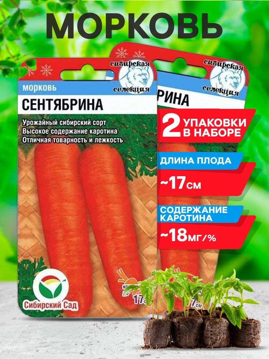 Морковь Сентябрина 2гр/10