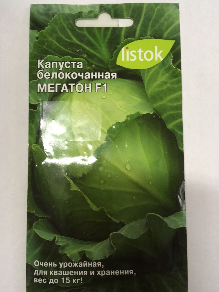 Капуста белокочанная мегатон f1
