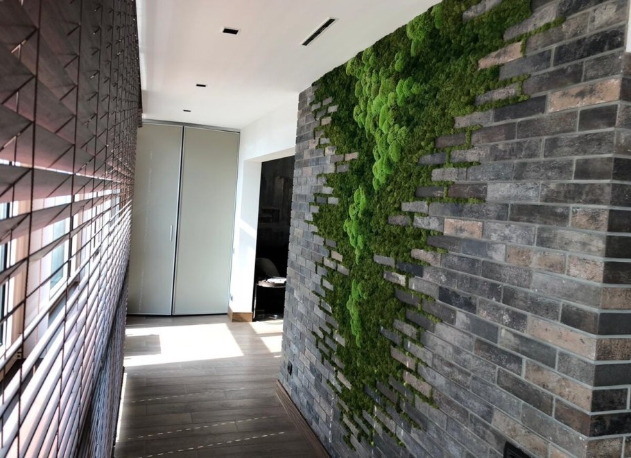 Озеленение стабилизированным мхом