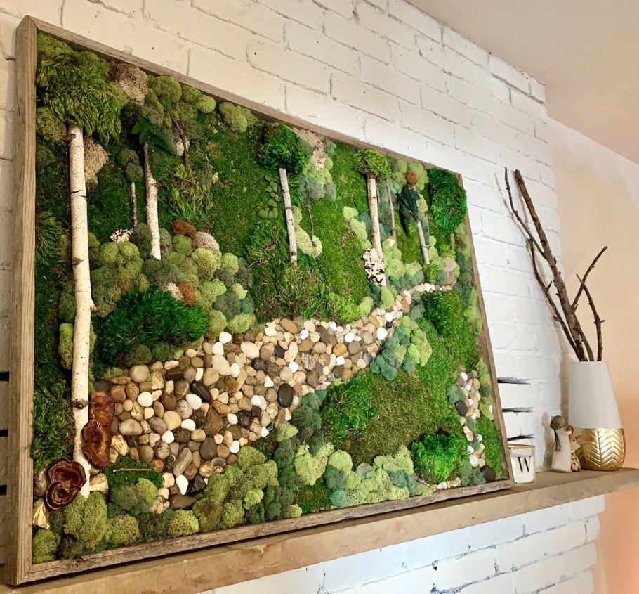 Панно из мха