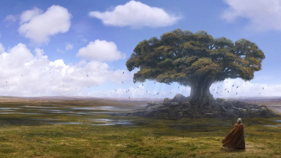 Дуб карандашом