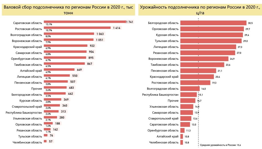 Урожай подсолнухов