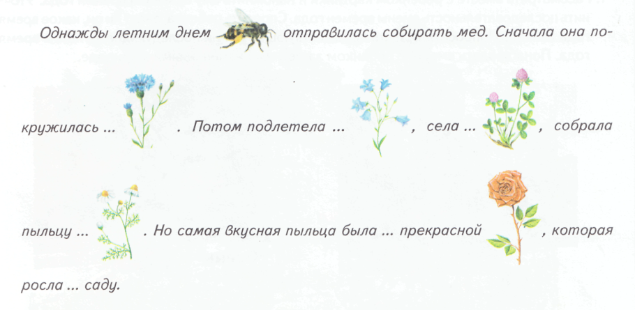 Полевые цветы задания для детей