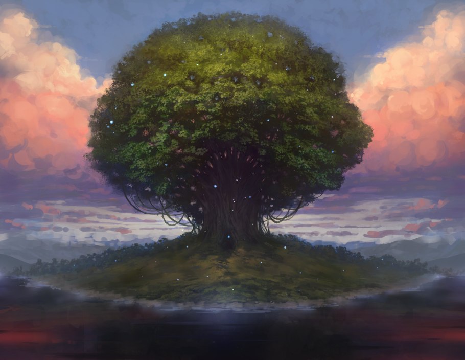 Дерево Иггдрасиль арт