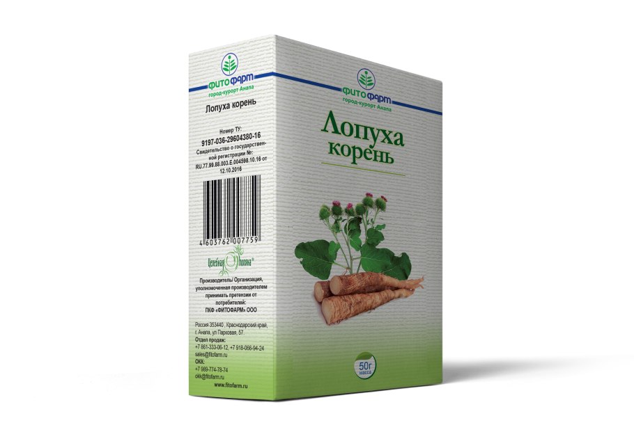 Лопух большой лекарственное сырье