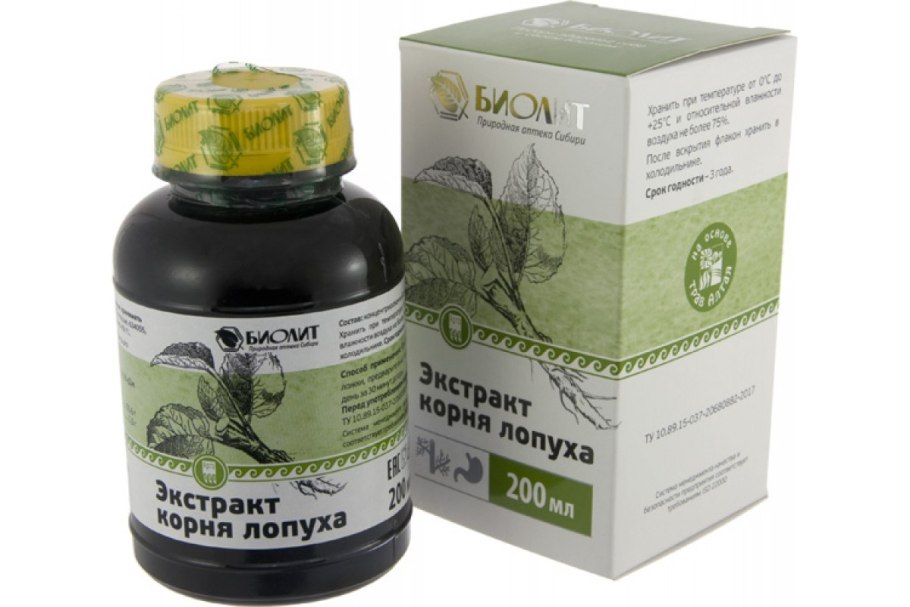 Экстракт корня лопуха майского биолит