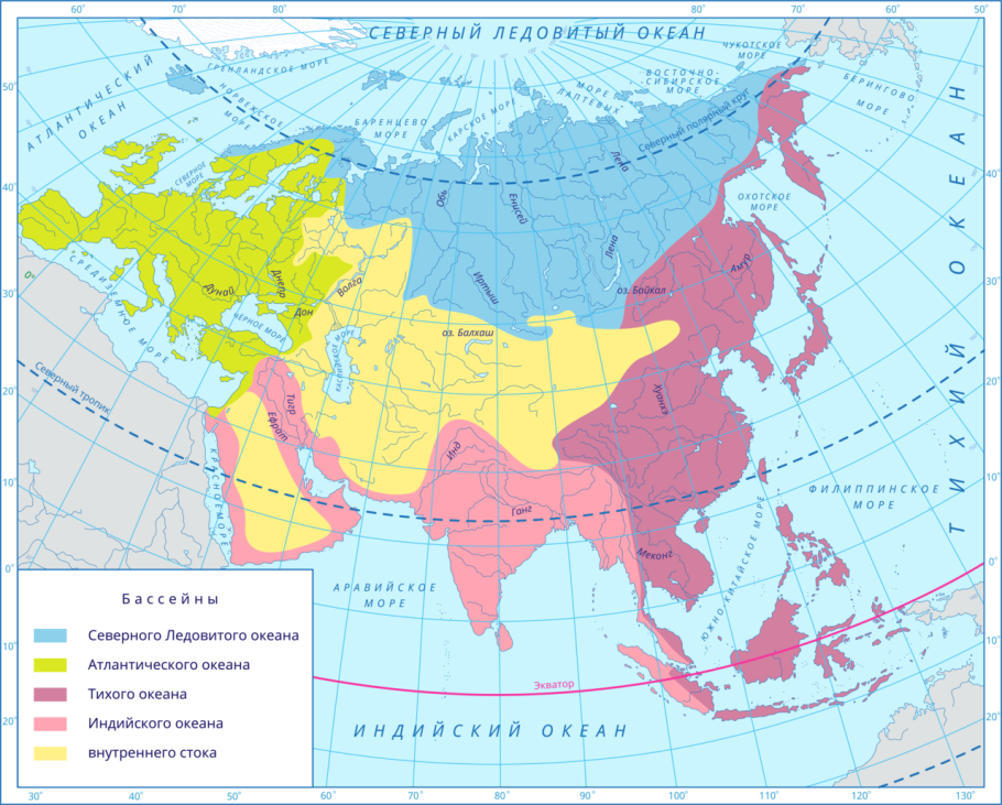 Крупнейшие по площади реки евразии. Реки бассейна внутреннего стока Евразии. Границы бассейнов океанов Евразии на контурной карте. Границы бассейнов Евразии. Бассейн внутреннего стока на карте Евразии.
