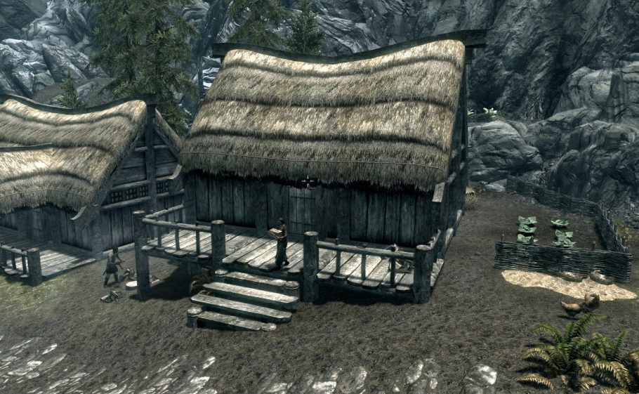 Скайрим корзина на голове