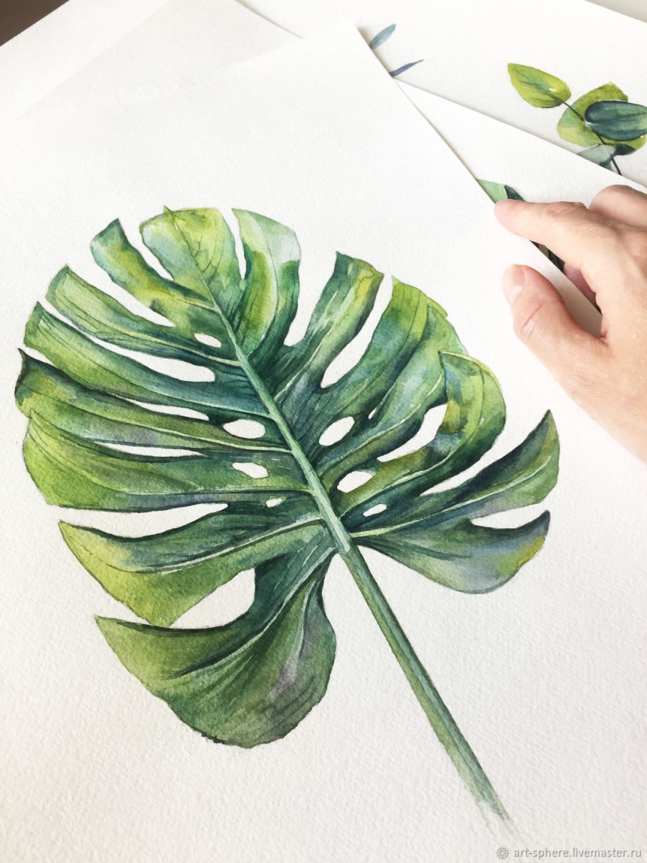 Тропические листья Пинтерест