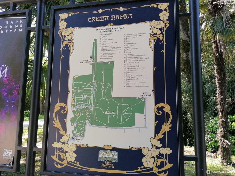 Парк Южные культуры Адлер пруд