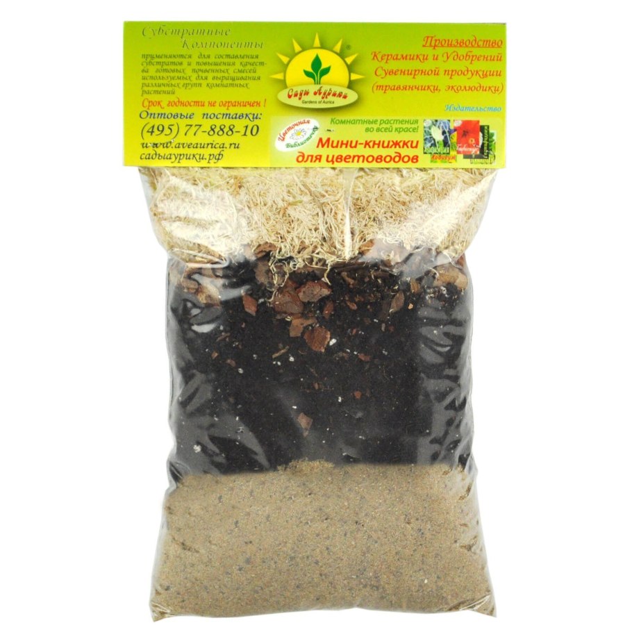 Грунт сады Аурики Ароидные субстрат 1л (уп 16шт)