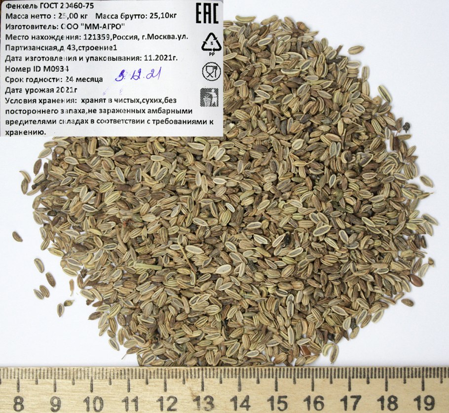 Укроп части растения