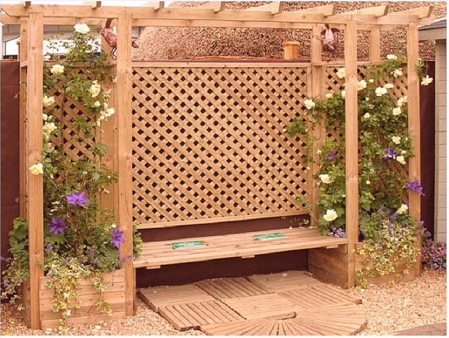 Металлическая арка для роз