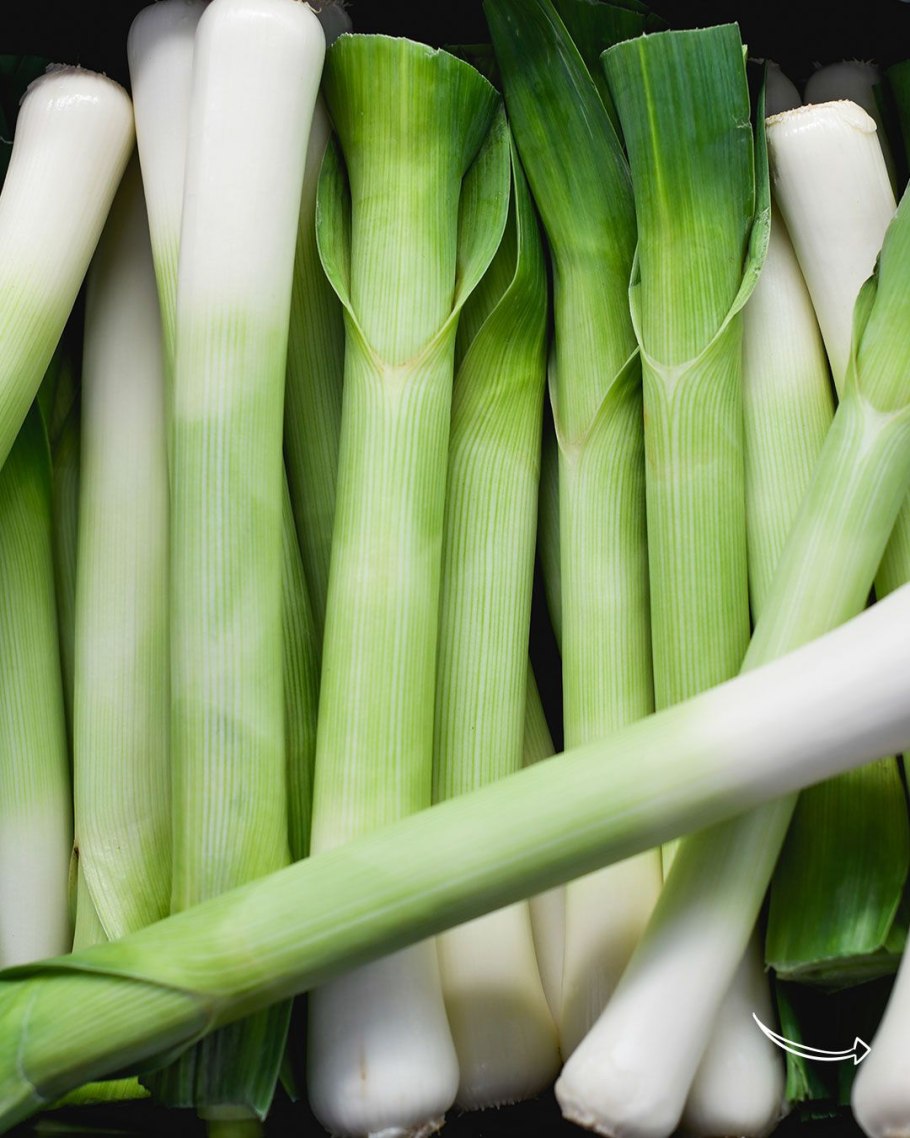 Отбеливание лука порея