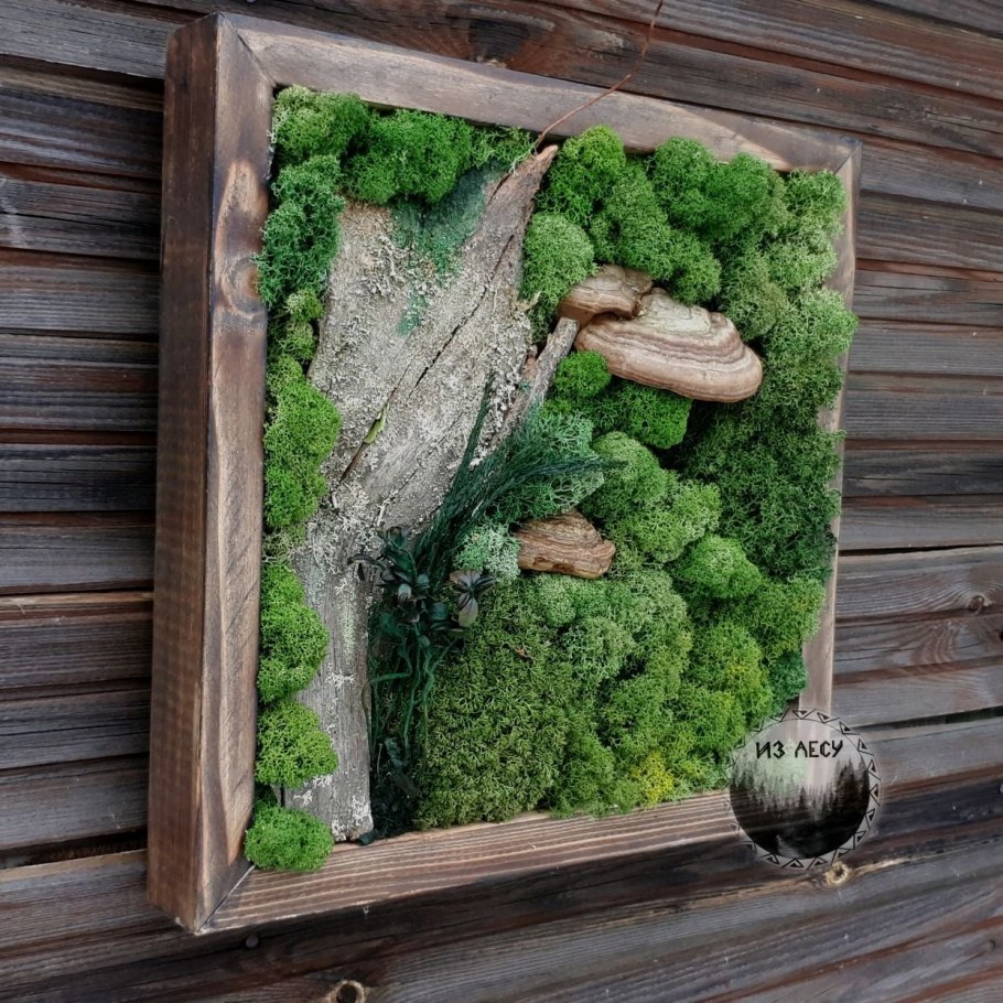 Кашпо из коры