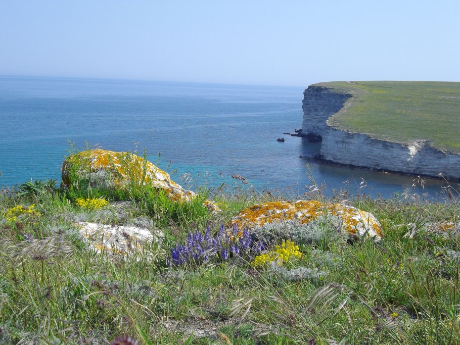 Участок степи на Тарханкутском полуострове на карте