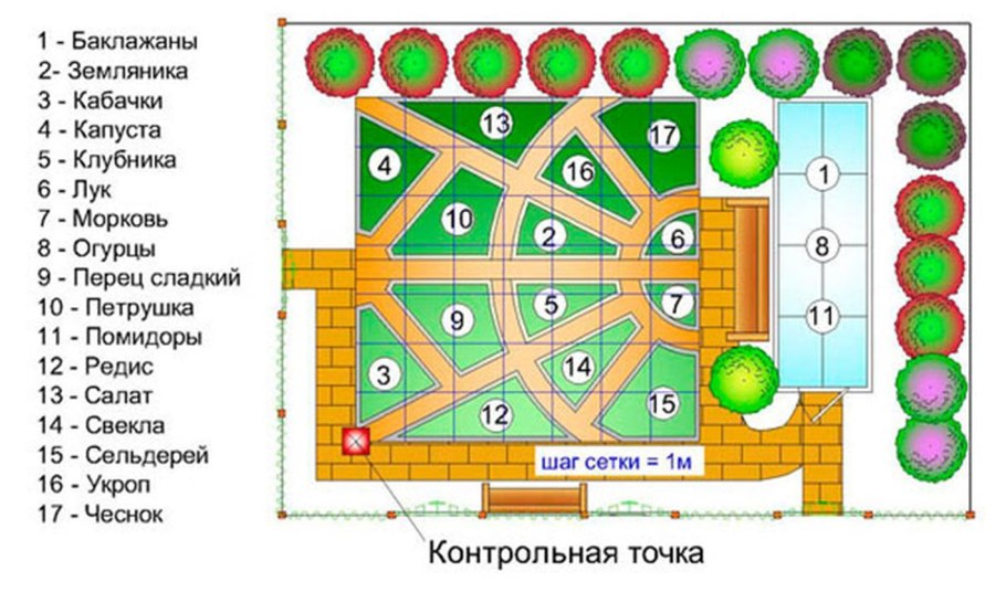 Таблица посадки огородных растений в открытый грунт