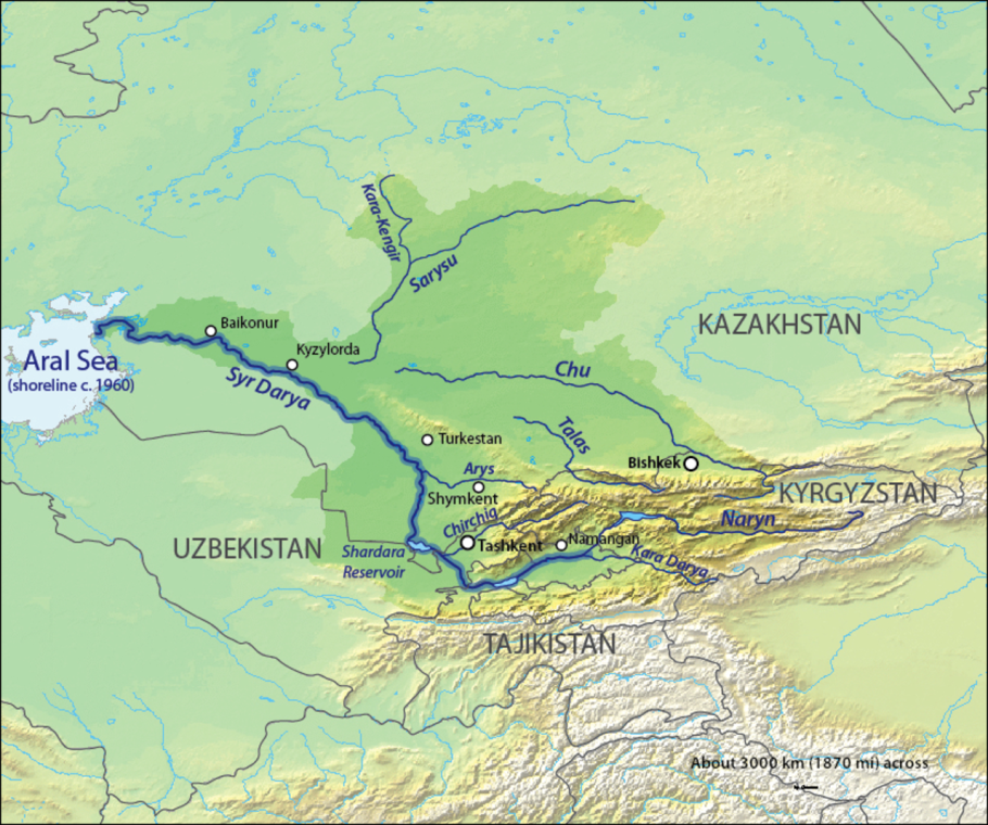 Реки Амударья и Сырдарья