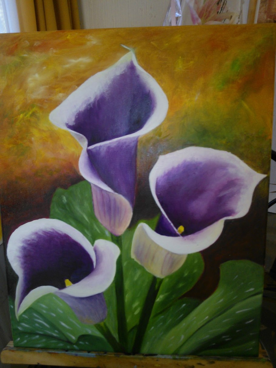 Интерьерные картины каллы