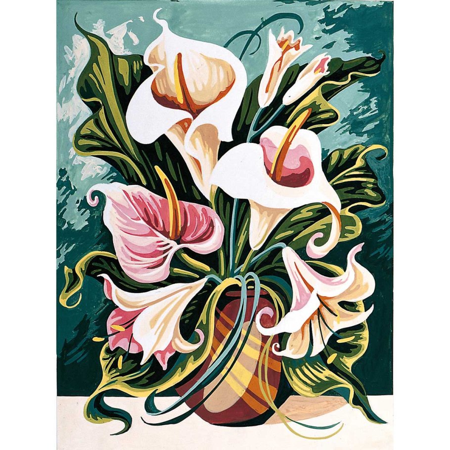 Картина каллы фиолетовые