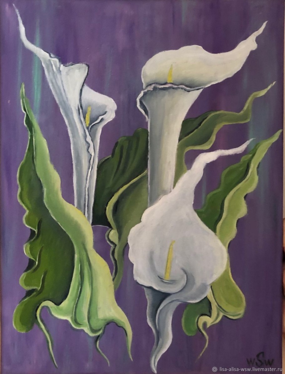 Коала цветы маслом живопись