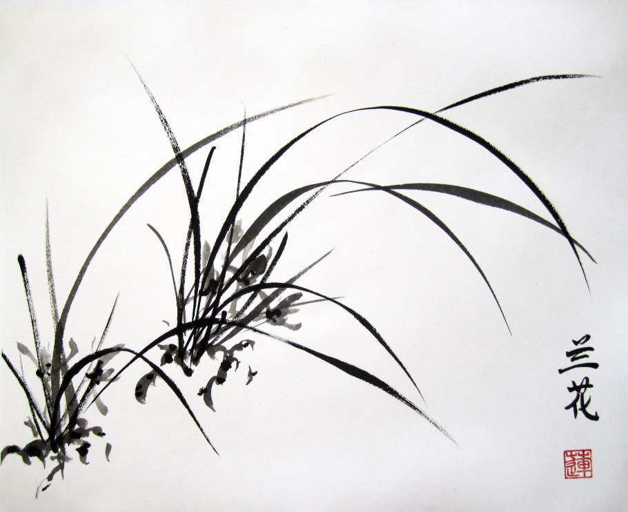 Китайская живопись тростник