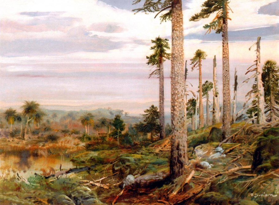 Буриан Зденек палеозой