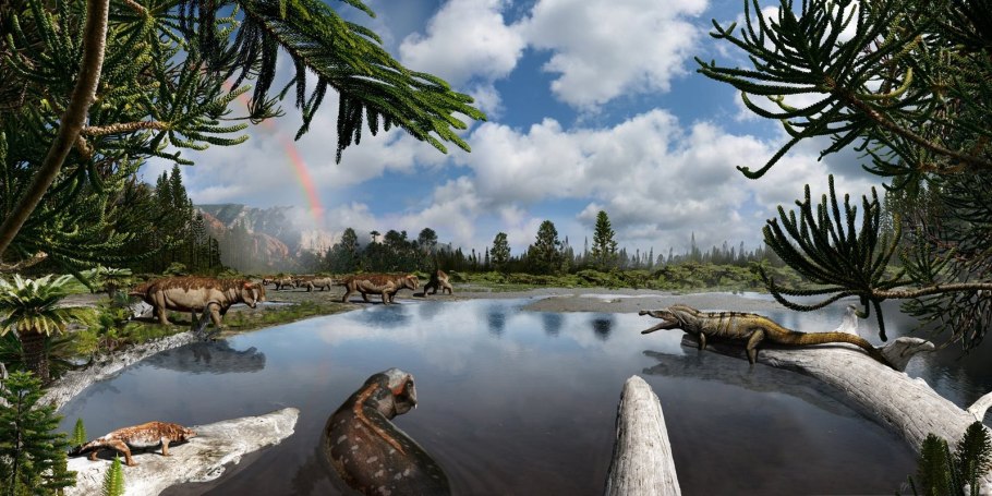 Эры мезозоя Триасовый период