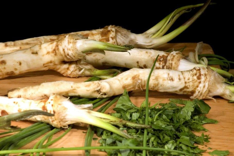 Листочки хрена