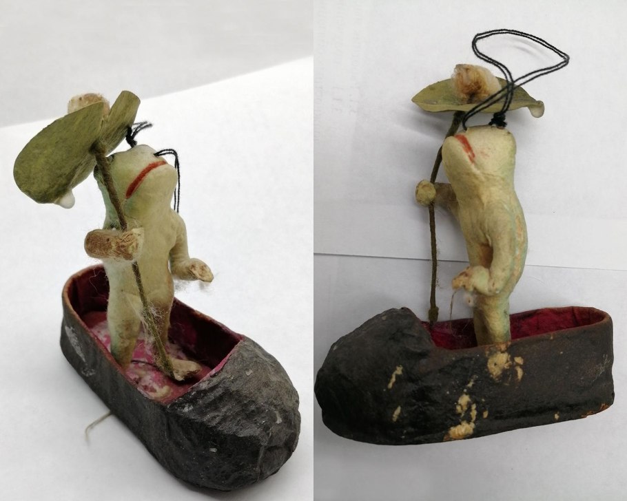 Ватная игрушка лягушка