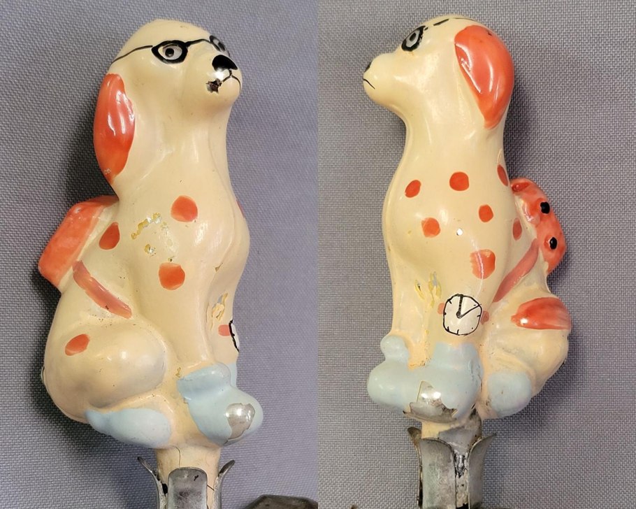 Собака Чиполлино елочная игрушка