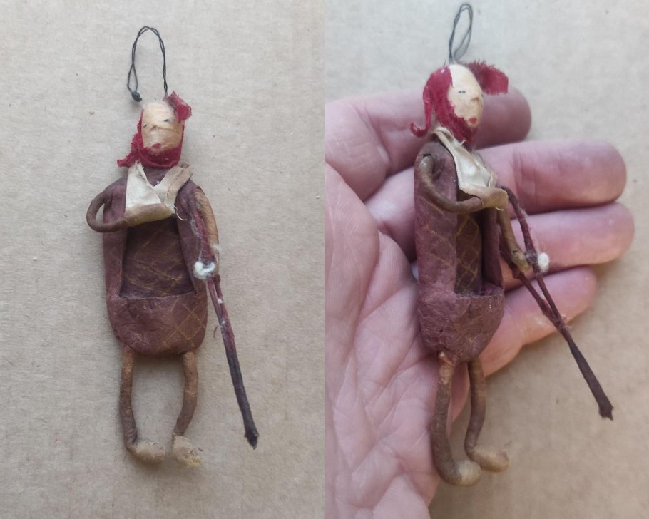 Елочная игрушка лапоть СССР